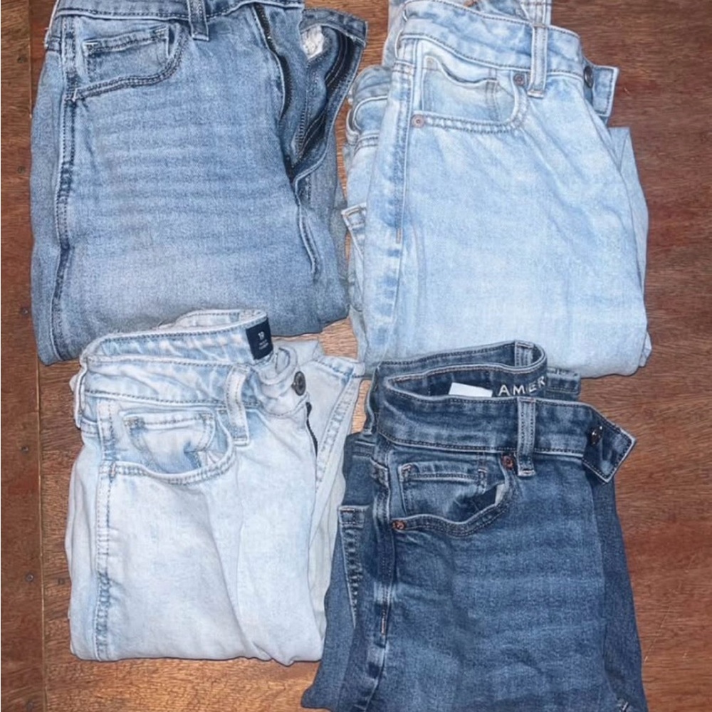 Women’s Light to Dark Blue Denim Jeans - Pack